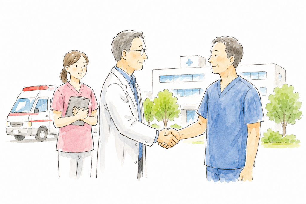 A病院からお褒めの⾔葉